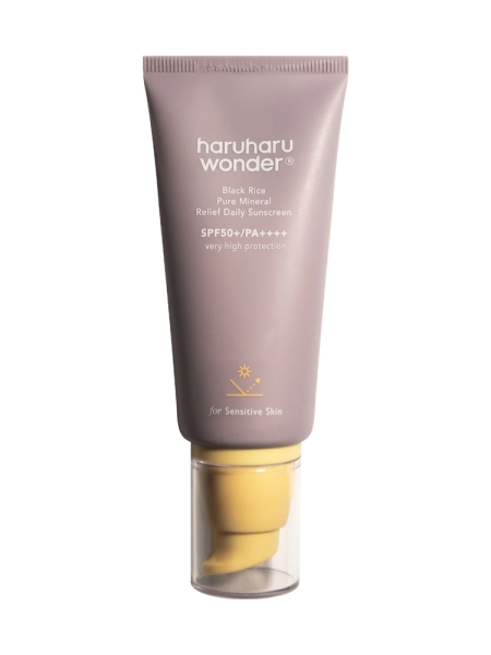 Haru Haru BLACK RICE pure mineral relief daily sunscreen SPF50+ PA++++